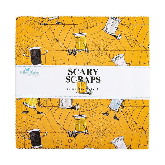 SALE Scary Scraps 10" Stacker Halloween Fabric - 10-17600-42 - 42-Piece Precut  - Riley Blake Quilting Cotton Fabric
