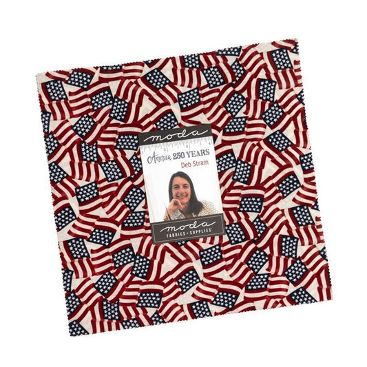 America 250 Years Layer Cake Patriotic Fabric - 56180LC - 42-piece Precut - Moda Fabric Quilting Cotton Fabric