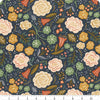 2yd 20" End of Bolt - SALE Ivy Reese Floral Navy Blue Floral Fabric WIDEBACK 108" Wide - WB16607 - Riley Blake Quilting Cotton Fabric