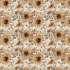 3-Yard Cut - Evening on the Prairie Watercolor Sunflowers Cream Floral Fabric 108" WIDEBACK - WB16751 - Riley Blake Quilting Cotton Fabric