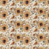 3-Yard Cut - Evening on the Prairie Watercolor Sunflowers Cream Floral Fabric 108" WIDEBACK - WB16751 - Riley Blake Quilting Cotton Fabric