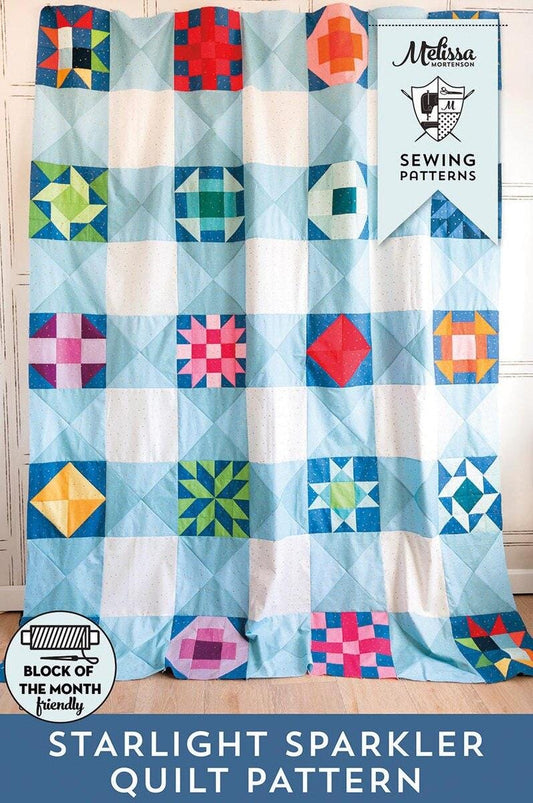 Starlight Sparkler Quilt PATTERN Quilt Block Sampler Pattern - Riley Blake INSTRUCTIONS Only