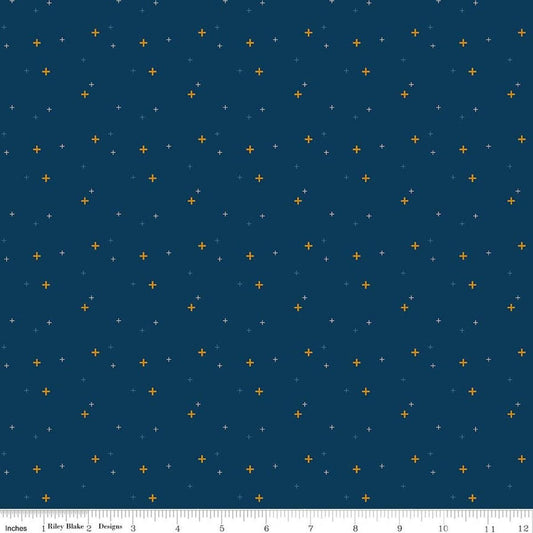 SALE Sparkler Oxford Blue SPARKLE Fabric - SC650 - Riley Blake Quilting Cotton Fabric