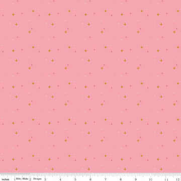 SALE Sparkler Peony Pink SPARKLE Fabric - SC650 - Riley Blake Quilting Cotton Fabric