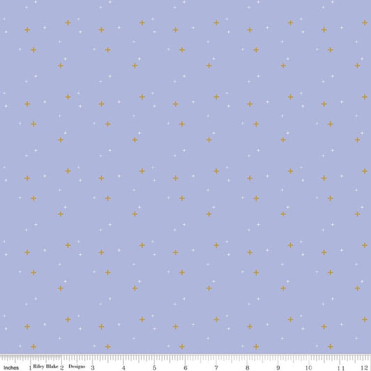 SALE Sparkler Periwinkle Blue SPARKLE Fabric - SC650 - Riley Blake Quilting Cotton Fabric