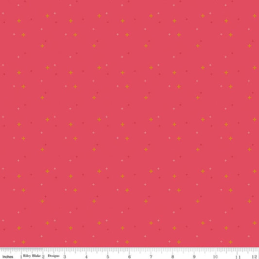 SALE Sparkler Tea Rose Pink SPARKLE Fabric - SC650 - Riley Blake Quilting Cotton Fabric