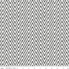 Image of Scary Scraps Shocking Chevron White quilting cotton fabric by J Wecker Frisch for Riley Blake Designs. Features zig zags on a white background. Cute Little Fabric Shop.