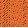 Image of Scary Scraps Dress Dots Orange quilting cotton fabric by J Wecker Frisch for Riley Blake Designs. Features dots on an orange background. Cute Little Fabric Shop.