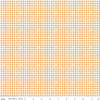 Image of Scary Scraps Faded Gingham Pumpkin quilting cotton fabric by J Wecker Frisch for Riley Blake Designs. Features gingham on an orange background. Cute Little Fabric Shop.