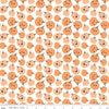 Image of Frank and Friends Pumpkins Cloud quilting cotton fabric by My Mind's Eye for Riley Blake Designs. Features pumpkins on a cream background. Cute Little Fabric Shop.
