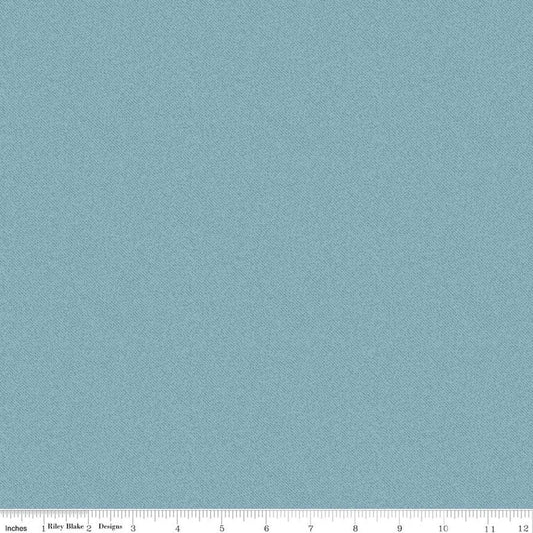 SALE Farmer's Daughter Lightweight Denim Stonewash Blue Wide Solid Fabric - Lori Holt - Riley Blake Quilting Cotton Fabric