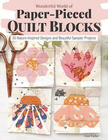Handmade Wonderful World Quilt Blocks PATTERN Floral Block Pattern - Riley Blake INSTRUCTIONS Only