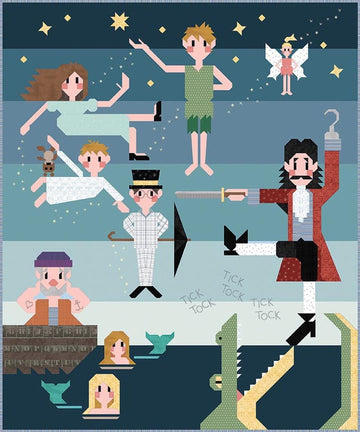 Second Star to the Right Dusk Quilt Kit Peter Pan Quilt - Riley Blake Quilting Cotton Fabric