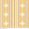Image of Cowgirl Blanket Yellow quilting cotton fabric by Echo Park Paper Co. for Riley Blake Designs. Features stripes on a yellow background. Cute Little Fabric Shop.