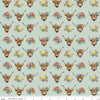 Image of Cowgirl Cows Misty quilting cotton fabric by Echo Park Paper Co. for Riley Blake Designs. Features cows on a blue background. Cute Little Fabric Shop.