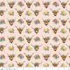 Image of Cowgirl Highland Cows Blush quilting cotton fabric by Echo Park Paper Co. for Riley Blake Designs. Features cows on a pink background. Cute Little Fabric Shop.