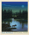 SALE National Parks Isle Royale Poster Panel DIGITALLY PRINTED Fabric - PD17706 - Riley Blake Quilting Cotton Fabric - Licensed Product