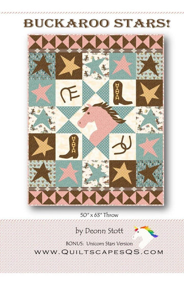Buckaroo Stars Quilt PATTERN Star Pattern - Riley Blake INSTRUCTIONS Only