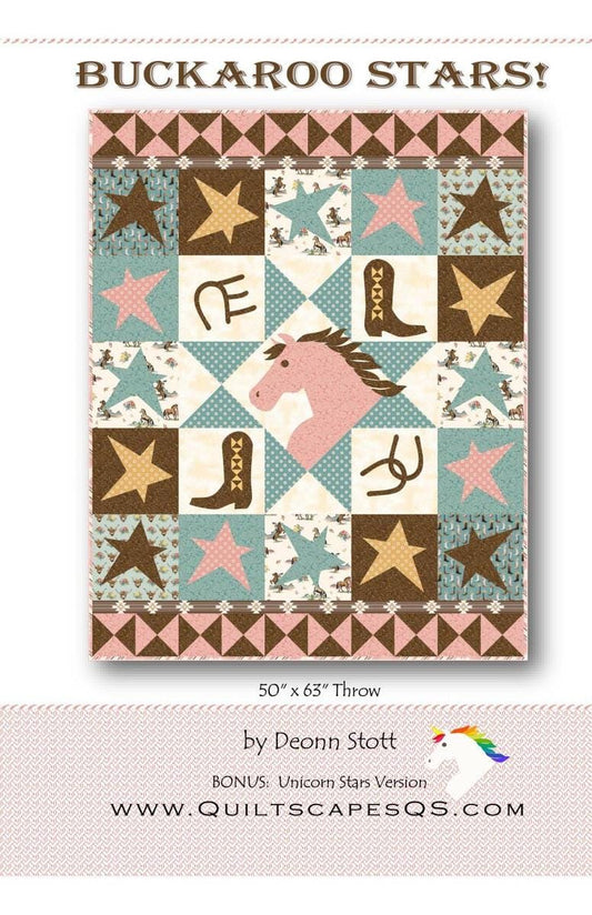 Buckaroo Stars Quilt PATTERN Star Pattern - Riley Blake INSTRUCTIONS Only