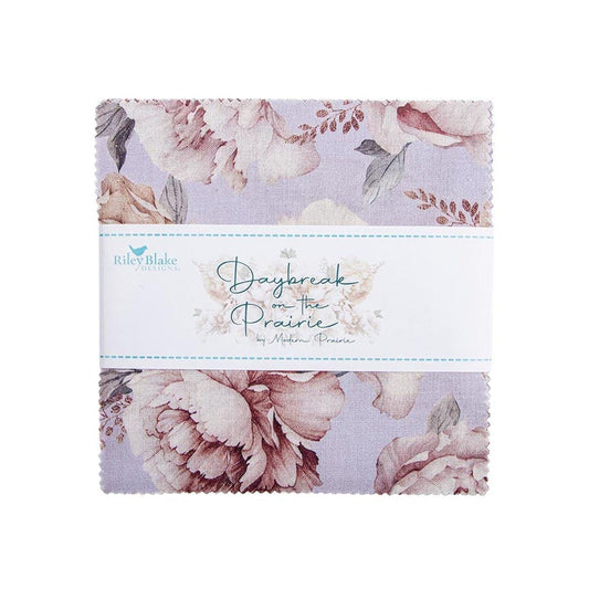 Daybreak on the Prairie 5" Stacker Floral Fabric - 5-17680-42 - 42-piece Precut - Riley Blake Quilting Cotton Fabric