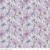 Image of Daybreak on the Prairie Floral Purple quilting cotton fabric by Modern Prairie for Riley Blake Designs. Features flowers on a purple background. Cute Little Fabric Shop.