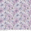 Image of Daybreak on the Prairie Floral Purple quilting cotton fabric by Modern Prairie for Riley Blake Designs. Features flowers on a purple background. Cute Little Fabric Shop.