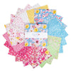 Painted Petals 10" Stacker Floral Fabric - 10-17590-42 - 42-Piece Precut - Riley Blake Quilting Cotton Fabric