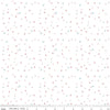 Image of Firework Fields Fireflies White quilting cotton fabric by Gracey Larson for Riley Blake Designs. Features dots on a white background. Cute Little Fabric Shop.