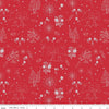 Image of Firework Fields Independence Toile Red quilting cotton fabric by Gracey Larson for Riley Blake Designs. Features nature on a red background. Cute Little Fabric Shop.