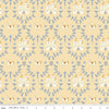 Image of Faraway Kingdom Enchanted Castle Sunlight quilting cotton fabric by Natàlia Juan Abelló for Riley Blake Designs. Features castles on a cream background. Cute Little Fabric Shop.