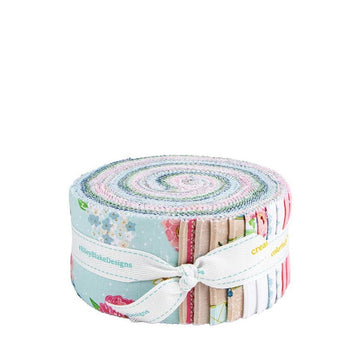 Correspondence 2 1/2" Rolie Polie Floral Fabric - RP-17560-40 - 40-piece Precut - Riley Blake Quilting Cotton Fabric
