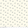 Image of The Apothecary Batwings Cream quilting cotton fabric by Amber Elliot for Riley Blake Designs. Features bats on a cream background. Cute Little Fabric Shop.