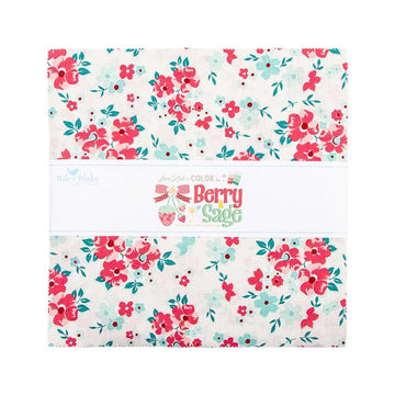 Berry & Sage 10" Stacker Bundle Floral Fabric - 10-17380-42 - 42-piece Precut - Riley Blake Quilting Cotton Fabric