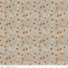 Image of Spooky Pumpkins Gray quilting cotton fabric by Teresa Kogut for Riley Blake Designs. Features pumpkins on a gray background. Cute Little Fabric Shop.