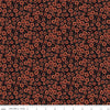 Image of Spooky Polka Dots Black quilting cotton fabric by Teresa Kogut for Riley Blake Designs. Features dots on a black background. Cute Little Fabric Shop.