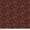 Image of Spooky Polka Dots Black quilting cotton fabric by Teresa Kogut for Riley Blake Designs. Features dots on a black background. Cute Little Fabric Shop.