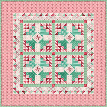SALE Berry Baskets Table Topper Quilt Kit Floral Fabric - KT-17381 - Riley Blake Quilting Cotton Fabric