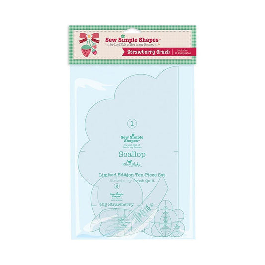 SALE Lori Holt Berry & Sage Sew Simple Shapes - STT-48392 - Riley Blake Plastic Applique Templates
