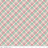 3-yard-cut - Berry & Sage Prim Latte Cream Plaid Fabric WIDEBACK 108" Wide - Riley Blake Quilting Cotton Fabric