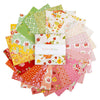 SALE Peach Cobbler 5" Stacker Floral Fabric - 5-17420-42 - 42-piece Precut - Riley Blake Quilting Cotton Fabric