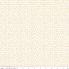 Image of Peach Cobbler Meadow Sand quilting cotton fabric by Lily Ashbury for Riley Blake Designs. Features flowers on a cream background. Cute Little Fabric Shop.