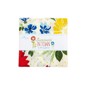 Summer's in Town 5" Stacker Summer Fabric - 5-17530-42 - 42-Piece Precut - Riley Blake Quilting Cotton Fabric
