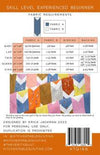 SALE Kitchen Table Quilting The Verity Quilt PATTERN Geometric Pattern - Riley Blake INSTRUCTIONS Only