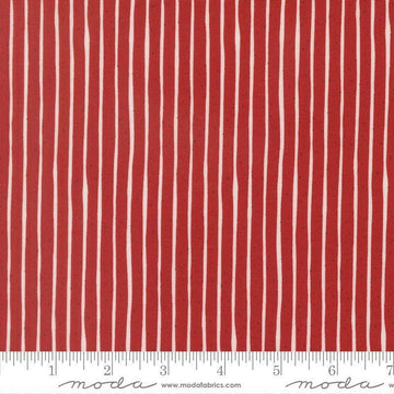 Independence Day Stripes Red quilting cotton fabric by Sweetwater for Moda Fabrics. Features stripes on a red background. Cute Little Fabric Shop.
