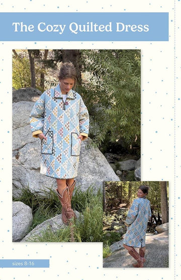 The Cozy Quilt Dress PATTERN Geometric Dress - Riley Blake INSTRUCTIONS Only