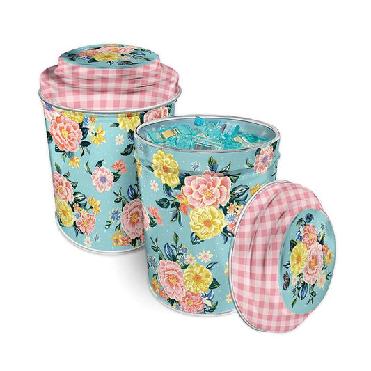 SALE Quilty Clips in a Floral Tin - ST-50199 - Riley Blake ONE Decorative Enamel Tin with 100 Clips