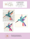 SALE Handmade Hummingbird Quilt Block PATTERN Bird Block - Riley Blake INSTRUCTIONS Only