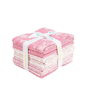 Sweet Pink Fat Quarter Bundle Floral Fabric - 18-piece Precut - Riley Blake Quilting Cotton Fabric