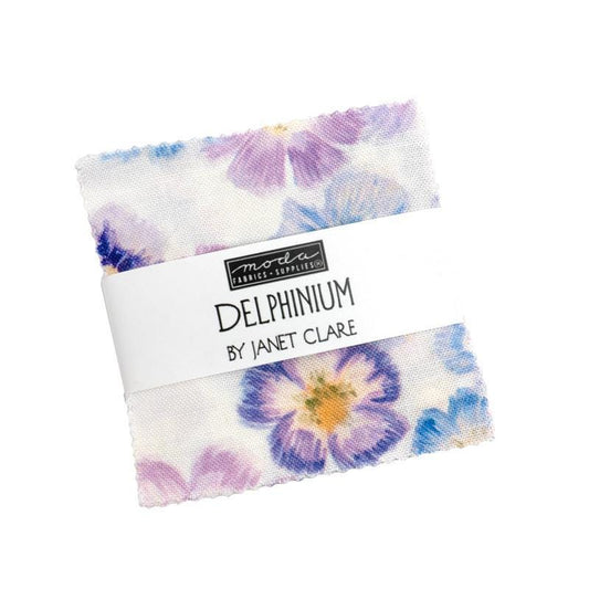 Delphinium Mini Charm Pack Floral Fabric - 24650MC - 42-Piece Precut - Moda Fabrics Quilting Cotton Fabric