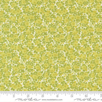Image of Summers End Meadow Grass quilting cotton fabric by Fig Tree Co for Moda Fabrics. Features flowers on a green background. Cute Little Fabric Shop.